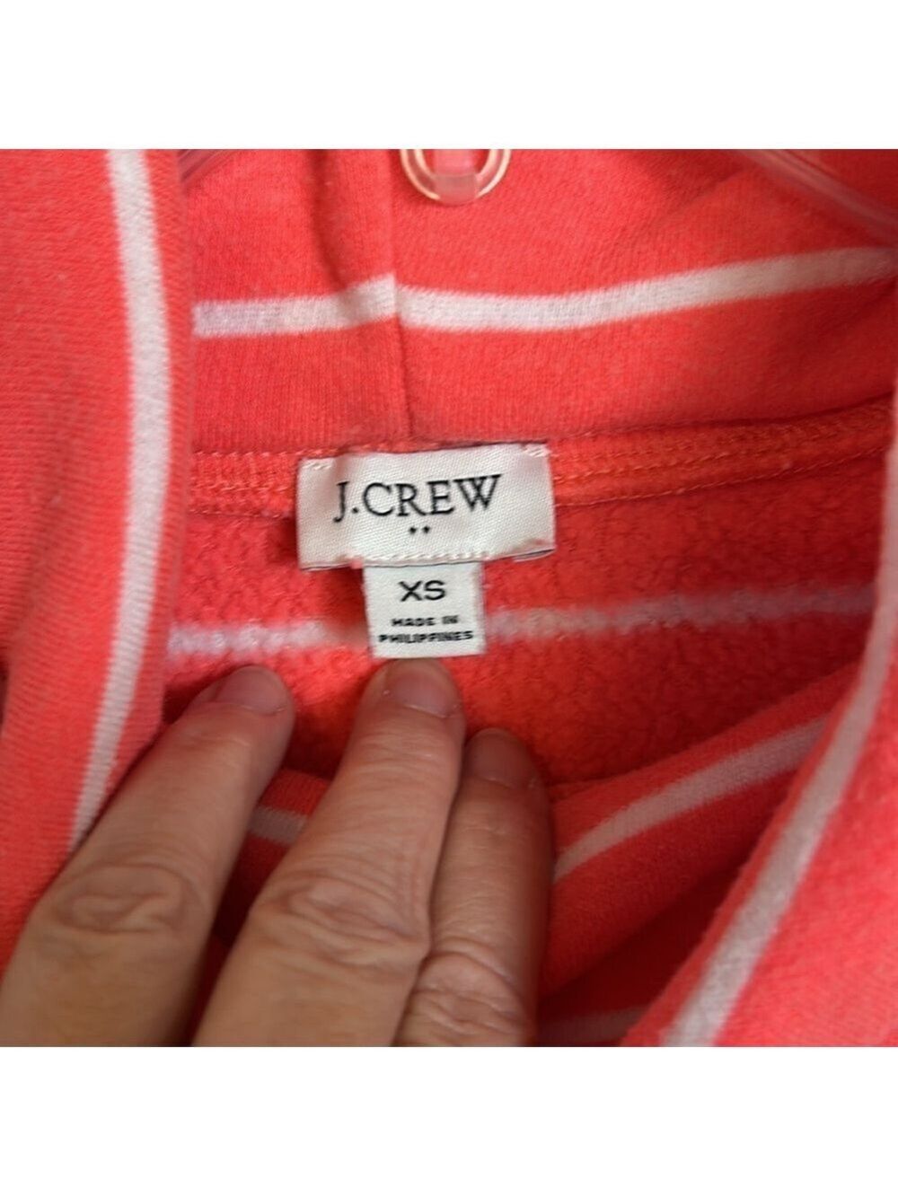 J. Crew cowl neck pullover top, striped.  Size XS. Good condition. Long sleeves. - Picture 4 of 12